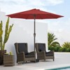 Hyleory 9 ft Market Umbrella with Tilt Patio Umbrella with Iron Pole, Sturdy and Adjustable - 2 of 4