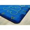 Carpets for Kids Give the Planet a Hug Blue Classroom Rug, Rectangle - 2 of 4