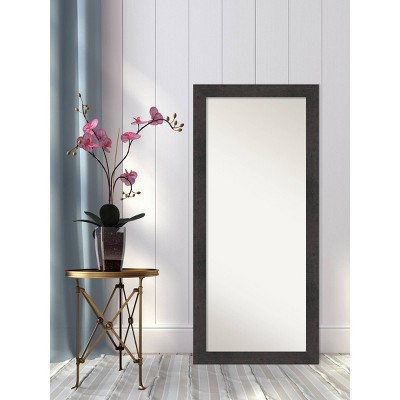 Espresso Dark Wood Full Length Leaning Wall Mirror