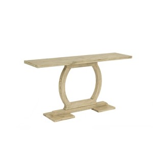 Boraam Zen Rectangular Console Table Barnwood Sandblast Finish - 1 of 4