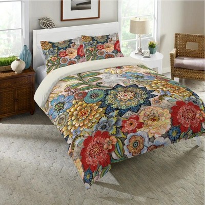 Boho Bouquet King Duvet Cover