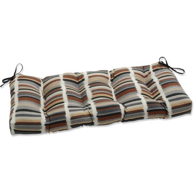 44" x 18" Outdoor/Indoor Blown Bench Cushion Solar Stripe - Pillow Perfect