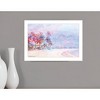 HomeRoots Rainbow Bright Sandy Beach with Umbrellas White Framed Print Wall Art - 2 of 4