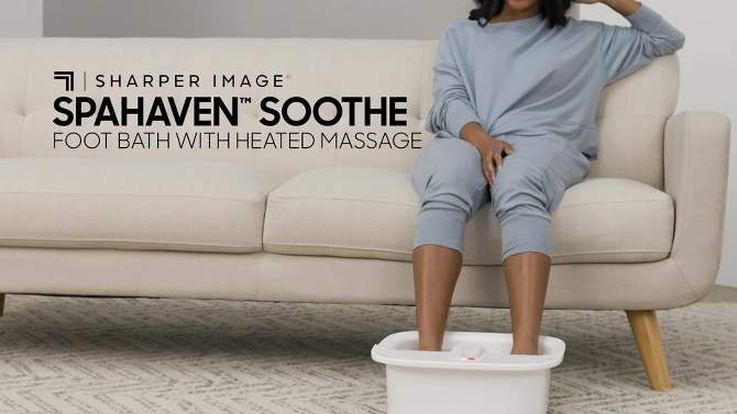 Sharper Image Foot Bath Soothe Massager, 2 of 12, play video