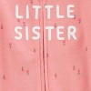 Carter's Just One You®️ Baby Girls' Floral Little Sister Sleep N' Play - Pink - 2 of 3