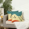 Unique Bargains Linen Decorative Throw Printed Contemporary Waterproof Pillow Covers 2 Pcs - 2 of 4