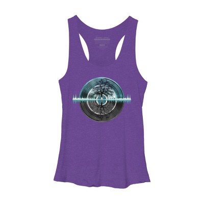 Women's Design By Humans Returning To Silence By Maryedenoa Racerback Tank Top