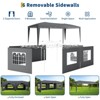 Garvee 10x20 Pop Up Canopy Tent with 6 Removable Sidewalls, Easy Up Outdoor Canopy Tents for Parties with 3 Adjustable Heights, Stakes X18, Ropes X6 - 4 of 4