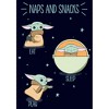 Juniors Womens Star Wars The Mandalorian The Child Naps and Snacks T-Shirt - 2 of 4