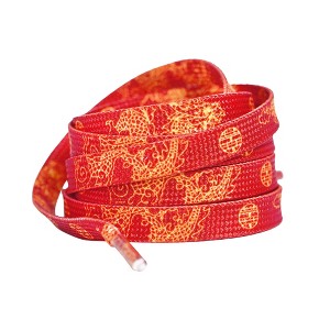 INSPIRE CHIC Polyester Fashion Shoelaces Red 1 Pair - 1 of 4