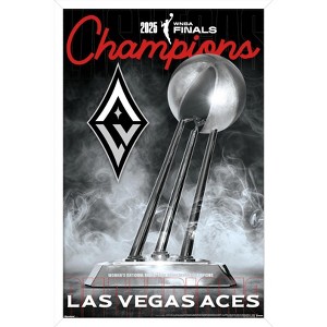 Trends International WNBA Las Vegas Aces - 2025 WNBA Finals Team Logo Framed Wall Poster Prints - 1 of 4