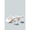 Date Look Clear Heel Rhinestone Sandals Women - 4 of 4