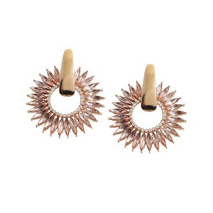 SOHI Women's Red Celestrial Drop Earrings - 1 of 3