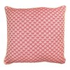Manual Woodworkers & Weavers Deep Red Cotton Pillow – Square Accent for Living Room or Bed - 4 of 4