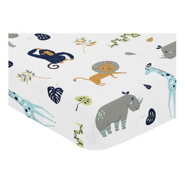 jungle crib sheets