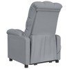 vidaXL Light Gray Fabric Massage Recliner - 4 of 4