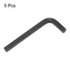 Unique Bargains Chrome Vanadium Steel L-Shape Metric Hex Key Wrenches Black 5 Pcs Black - 3 of 4