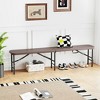 Tangkula 6 ft Plastic Folding Bench Portable Fold-in-Half Seat w/ 1320 LBS Capacity Gray - 4 of 4