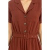 Women's Comfy Cutie Button-front Belted Romper - HYFVE - 3 of 4