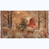 Manual Woodworks and Weavers Woven Cotton Winter Decor Throw with Full Moon and Snow Scene - 2 of 3