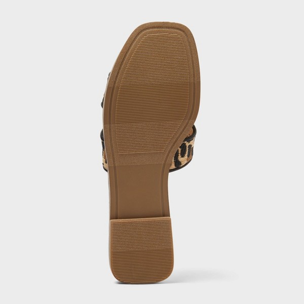 Sandalias tipo slide Nina para mujer - A New Day™ marrón claro 4