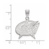 Black Bow Jewelry 14k White Gold Columbus Blue Jackets NHL Large Pendant - 2 of 3