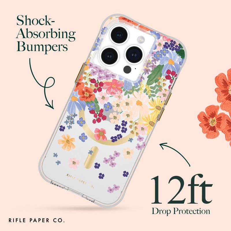 Rifle Paper Co. Apple iPhone 15 Pro MagSafe Compatible Floral Case, 2 of 8