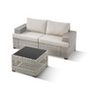 Outdoor Sectional Sofa Patio Furniture Sets with Thickened Cushions - 2 of 4
