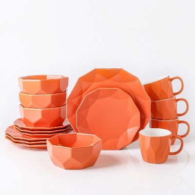 Stone Lain Jamie 16-Piece Porcelain Dinnerware Set, Service for 4
