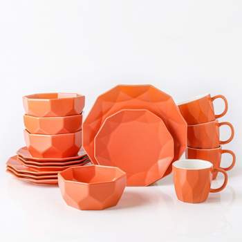 Stone Lain Jamie 16-Piece Porcelain Dinnerware Set, Service for 4