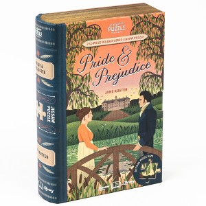 Professor Puzzle Jigsaw Library-Pride & Prejudice, 252-Piece Double-Sided Puzzle - 1 of 4