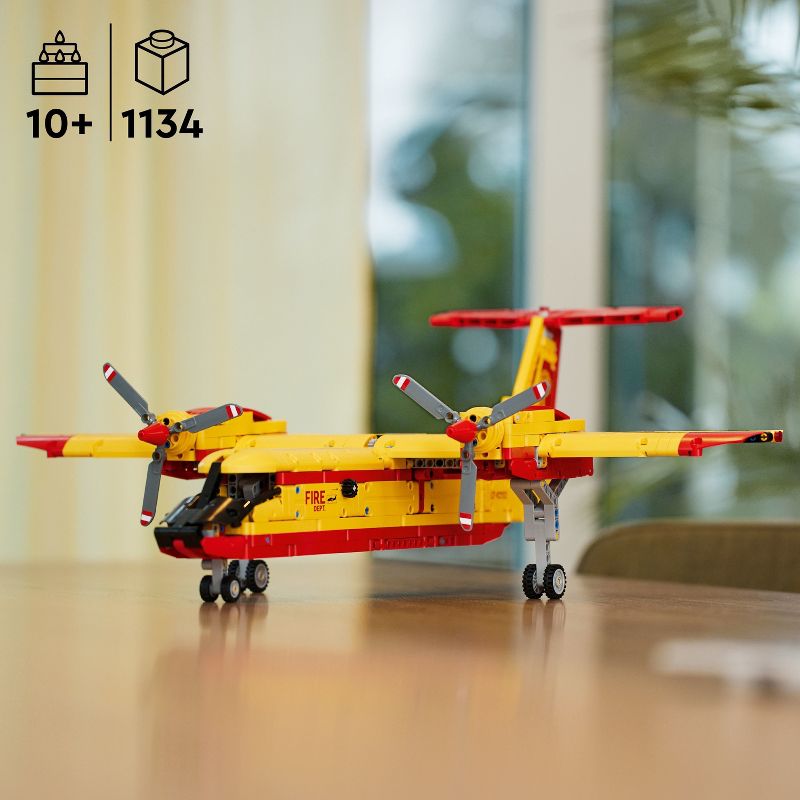LEGO Technic Firefighter Aircraft Model Airplane Toy 42152, 3 of 11