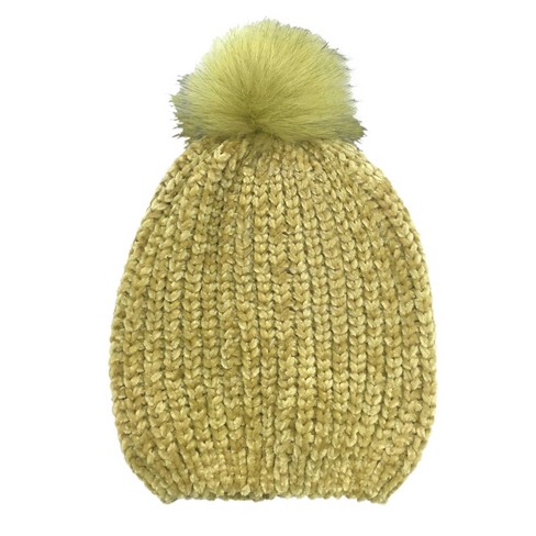 Charles Albert Girl's Metallic Pom Beanie - Kids Winter Hat in Multicolor