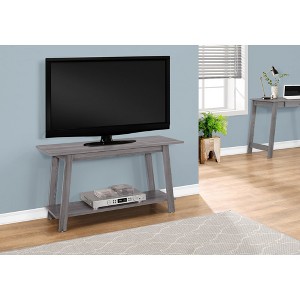 42" Modern Laminate TV Stand with Sturdy Side Legs and Open Storage for Living Room - 1 of 4