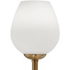 360 Lighting Grayson Modern Glam Luxury 70" Tall Standing Floor Lamp Large Pole 3-Light Foot Switch Gold Black Metal Living Room Bedroom House Reading - image 3 of 4