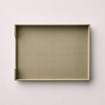 Fabric Paper Desk Tray Sage Green - Hearth & Hand™ with Magnolia