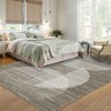 Modern Area Rugs Washable Contemporary Accent Carpet Non Slip Stain Resistant Geometric Floor Cover for Living Room Bedroom Kitchen - 2 of 4