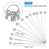Unique Bargains Plastic Stainless Steel Wire Pipe Cleaning Elastic Straw Brush 1 Set of 12 Pcs - 2 of 3