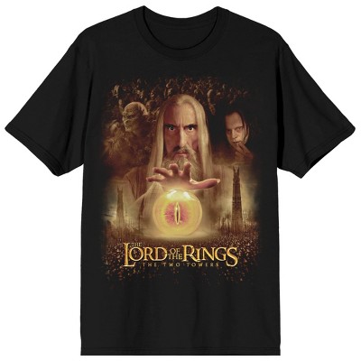 Lord Of The Rings Two Towers Saruman Poster Art Crew Neck Short Sleeve ...