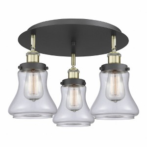 Bellmont - 3 Light Flush Mount In Art Deco Style-9.75 Inches Tall and 17.75 Inches Wide - 1 of 1