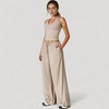 Anna-Kaci Active Women's Wide Leg Lounge Pants with Drawstring Waist and Relaxed Fit for All-Day Comfort - 3 of 4