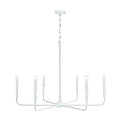 Capital Lighting Paloma 6 - Light Chandelier in  Textured White