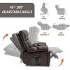 Oversized Power Lift Recliner Chair with Dual Motor and Infinite Position, Faux Leather Massage Recliner with Heat and Cup Holders-Koiai - 3 of 4