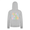 Everyday Kids Cool Big Sis Club Girls Zip Up Hoodie – Colorful Sibling Sweatshirt - 3 of 4