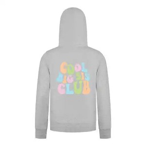 Everyday Kids Cool Big Sis Club Girls Zip Up Hoodie – Colorful Sibling Sweatshirt - 1 of 4