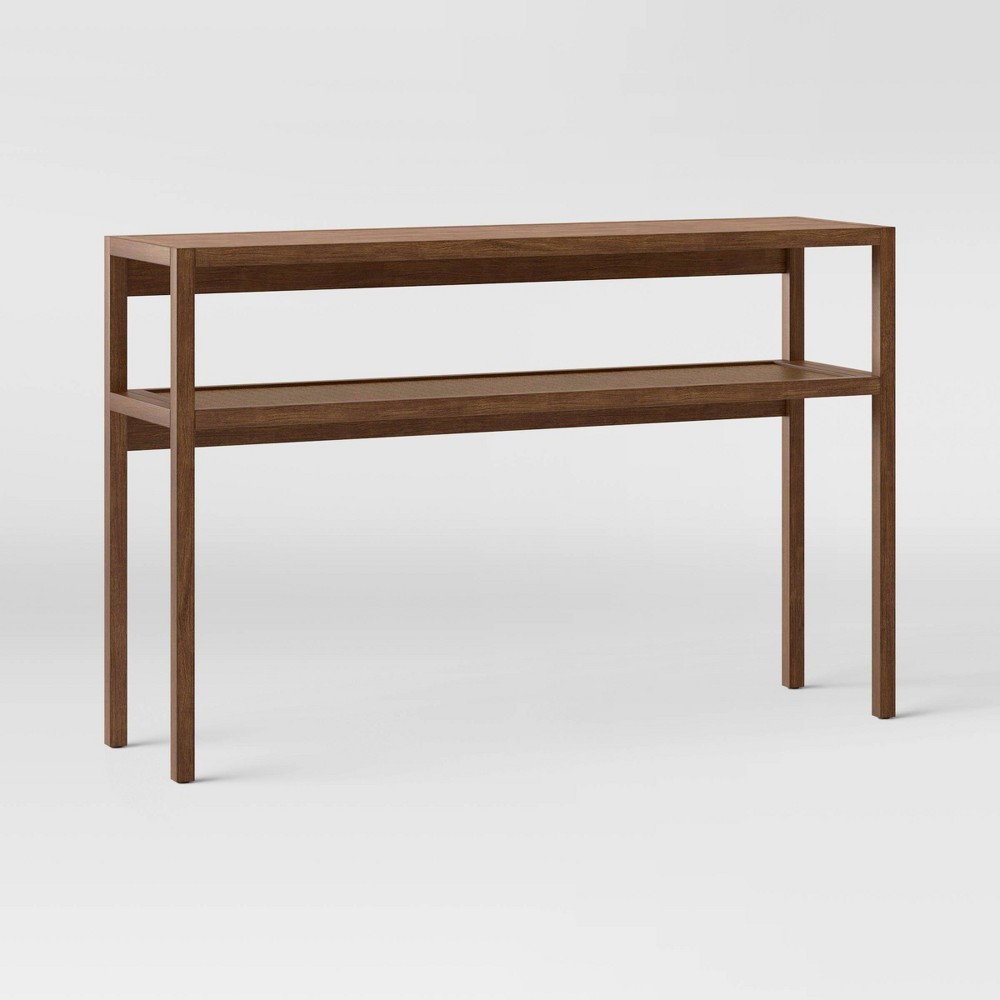 Photos - Coffee Table Warwick Narrow Console Table Brown - Threshold™