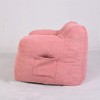 Vynxaria Bean Bag Seats - Pink Tufted Sofa Chair for Living Room & Bedroom - 3 of 4