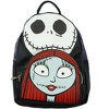 Disney The Nightmare Before Christmas Mini Backpack Jack Skellington and Sally Small Bag Purse for Women Teen and Girls Black - 2 of 4