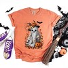 Simply Sage Market Women's Floral Halloween Ghost Short Sleeve Garment Dyed Tee - 3 of 4