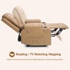 Power Lift Recliner Chair - Heat and Massage, PU Electric Heavy Duty Lift Recliner for Elderly & Mobility Impaired, Adjustable Back and Legs - 3 of 4